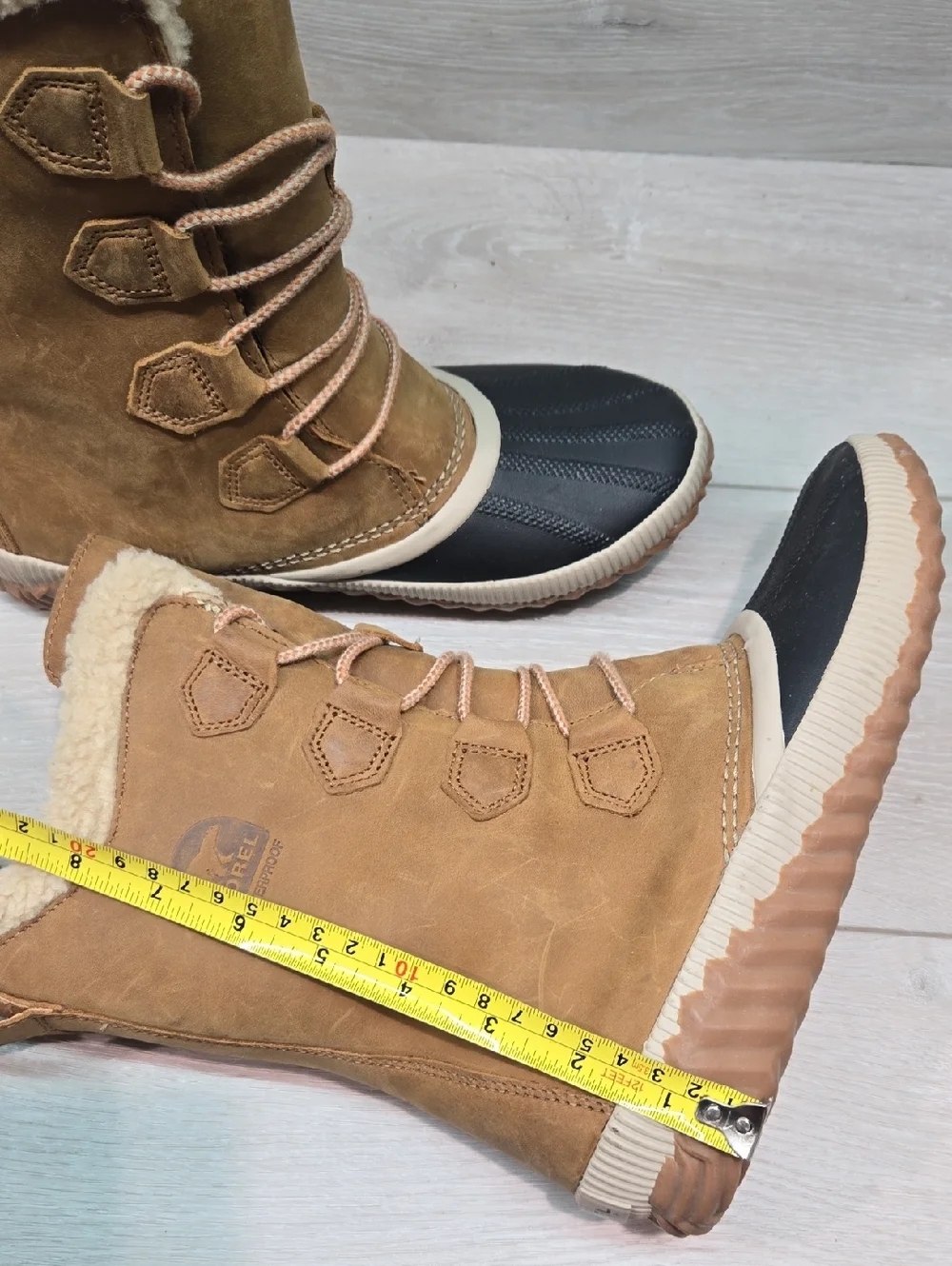 NWOB Sorel Women’s Waterproof Tall Duck Leather Winter Boots Shoes Sz 9